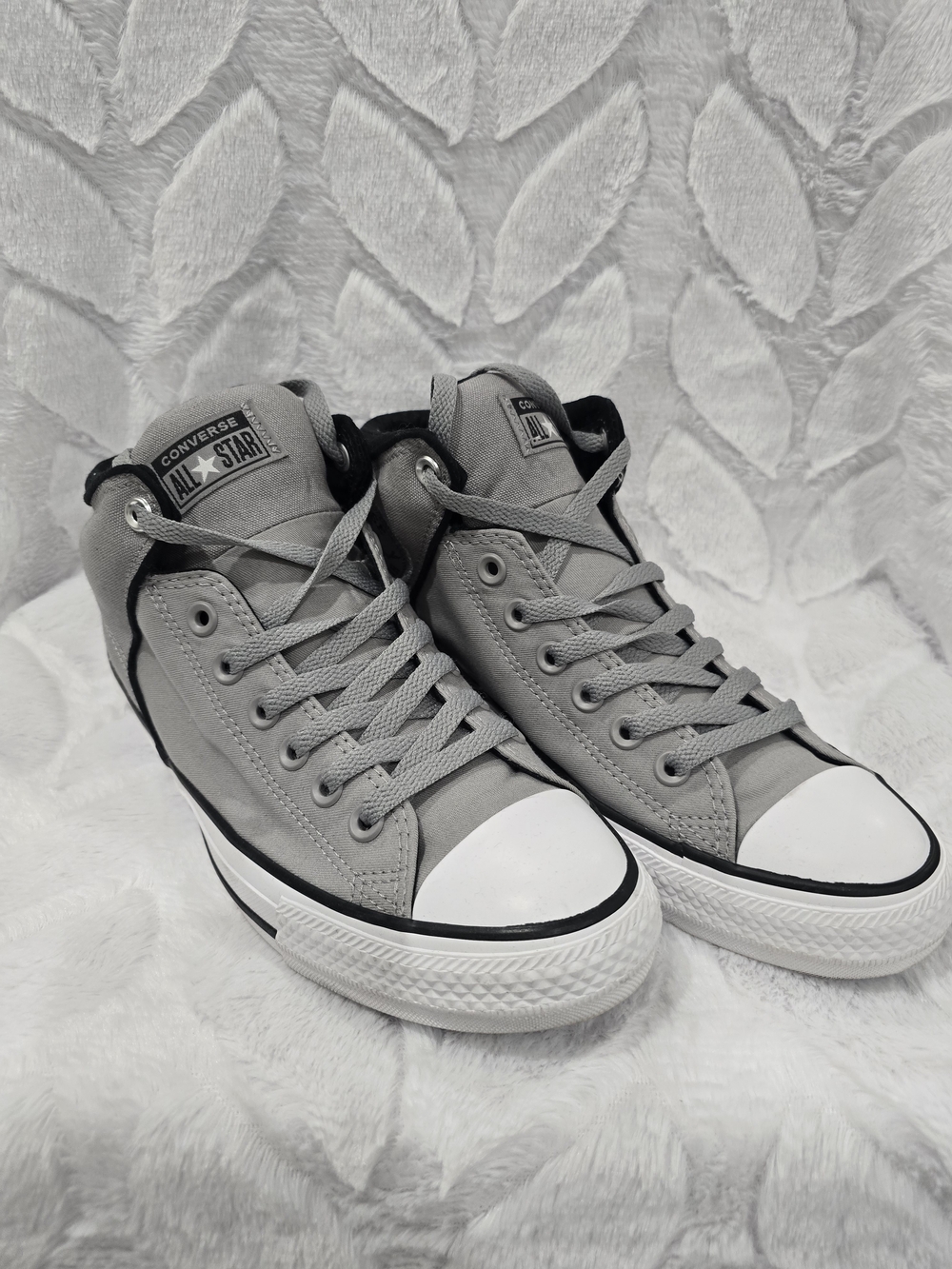 Converse Gray High Top Sneakers Men 8/Women 10